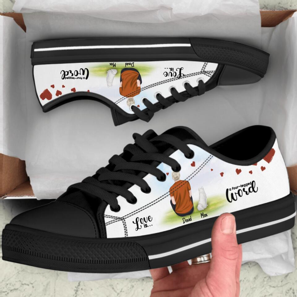 Personalized Pet Mom/Dad Low Top Sneakers - IC6VNS