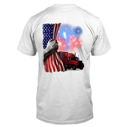 Personalized Independence Day Shirt - Gift Idea For Trucker/Independence Day