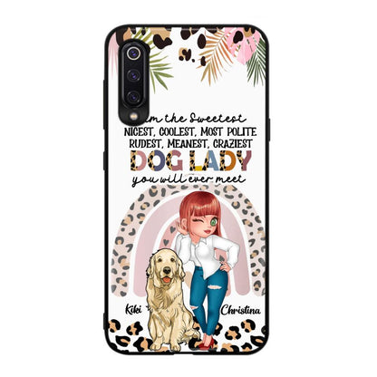 Custom Personalized Dog Mom Chibi Phone Case- Up to 4 Dogs - Gift For Dog Lover - I Am The Craziest Dog Mom - Case For Xiaomi, Oppo And Huawei