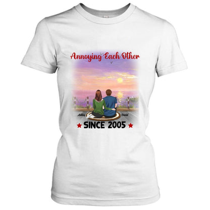Personalized Annoying Couple T-Shirt - Gift Idea For Couple - Annoying Each Other For Valentine's Day