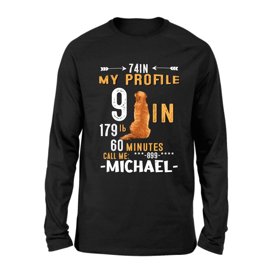 Personalized My Profile Shirt/Pullover Hoodie - Gift Idea For Man