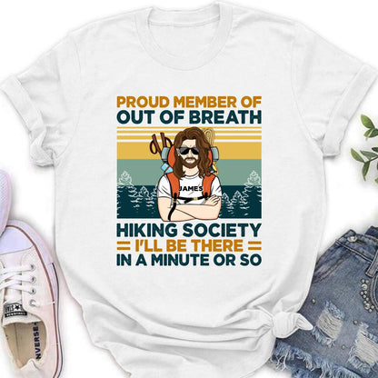 Personalized Hiking Shirt/Hoodie - Gift Idea For Hiking Lover - Out Of Breath Hiking Society