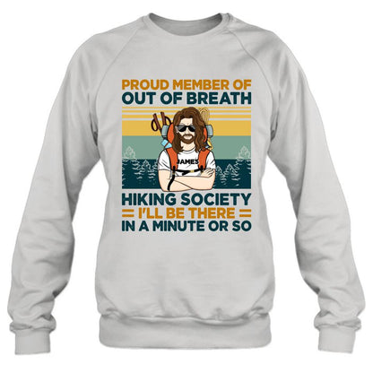 Personalized Hiking Shirt/Hoodie - Gift Idea For Hiking Lover - Out Of Breath Hiking Society
