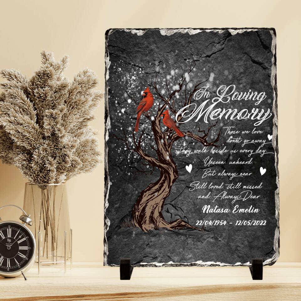 Personalized Vertical Lithograph - Memorial Best Gift Idea - They Walk Beside Us Everyday