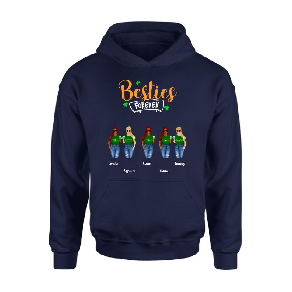 Personalized Drunker Half Shirt - Up to 5 People - Gift Idea For St Patrick's Day - She Is My Drunker Half