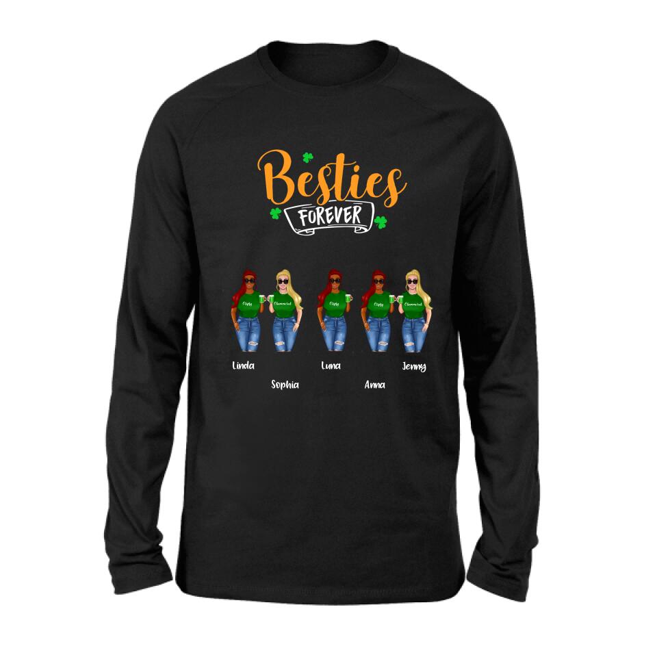 Personalized Drunker Half Shirt - Up to 5 People - Gift Idea For St Patrick's Day - She Is My Drunker Half