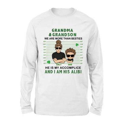 Personalized Grandma Shirt - Gift Idea For St Patrick's Day - Grandma & Grandson We Are More Than Besties