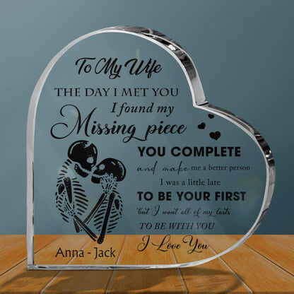 Personalized To My Wife Acrylic Plaque - Gift Idea For Couple - To My Wife