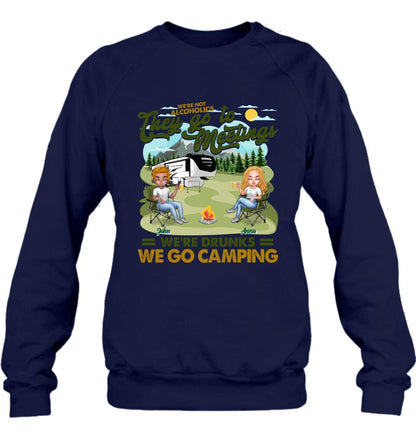Personalized Camping Friend Shirt/Pullover Hoodie - Up to 6 People - Gift Idea For Friends/Camping Lover - We're Like A Really Small Gang