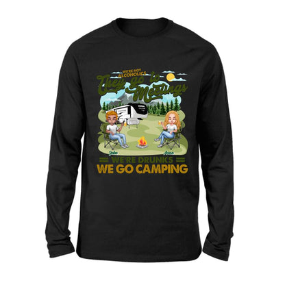 Personalized Camping Friend Shirt/Pullover Hoodie - Up to 6 People - Gift Idea For Friends/Camping Lover - We're Like A Really Small Gang