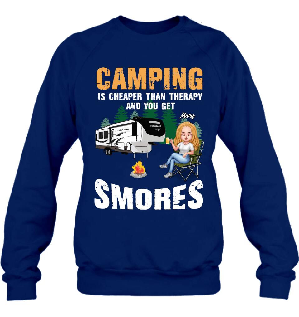 Personalized Camping Shirt - Up to 4 People - Best Gift For Camping Lovers