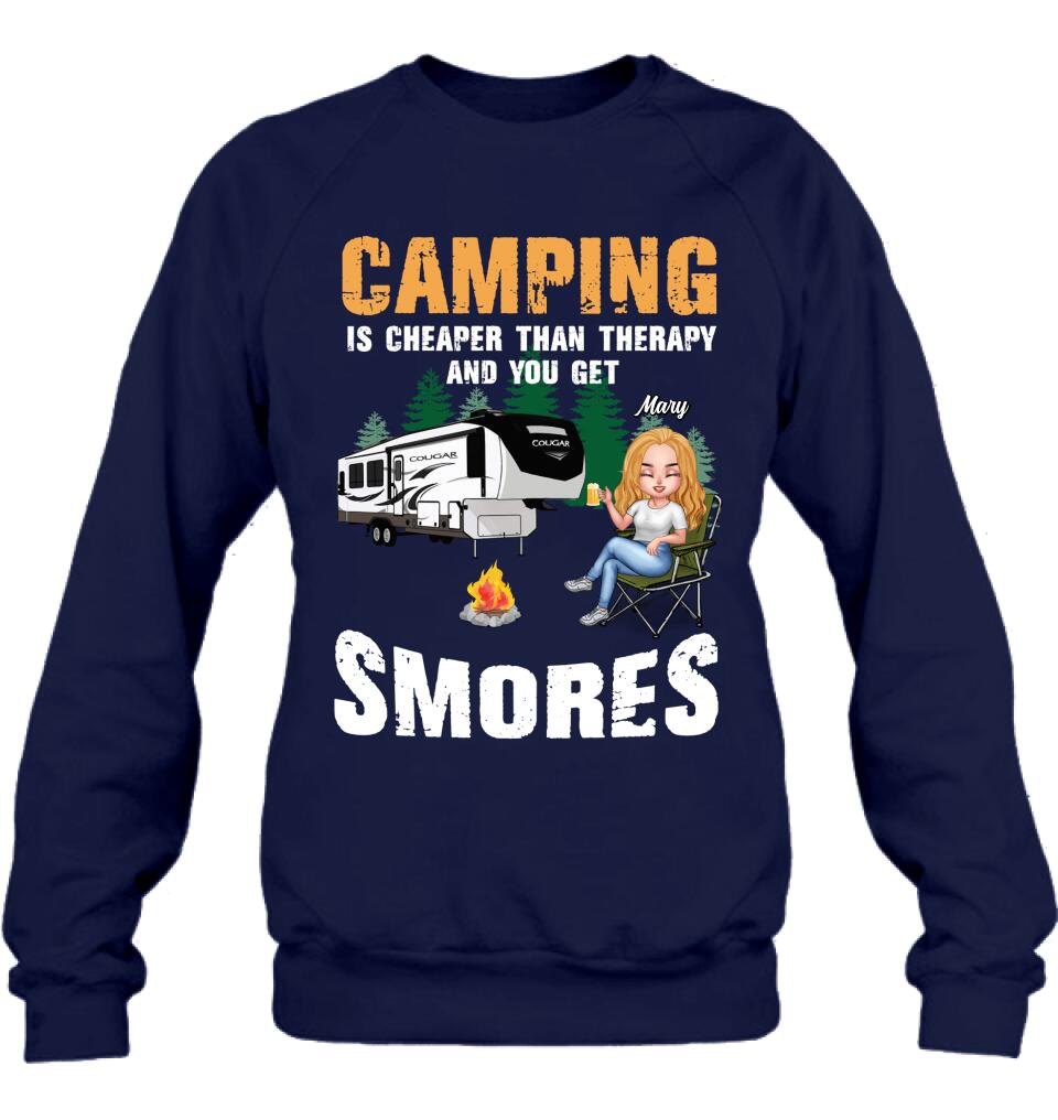 Personalized Camping Shirt - Up to 4 People - Best Gift For Camping Lovers