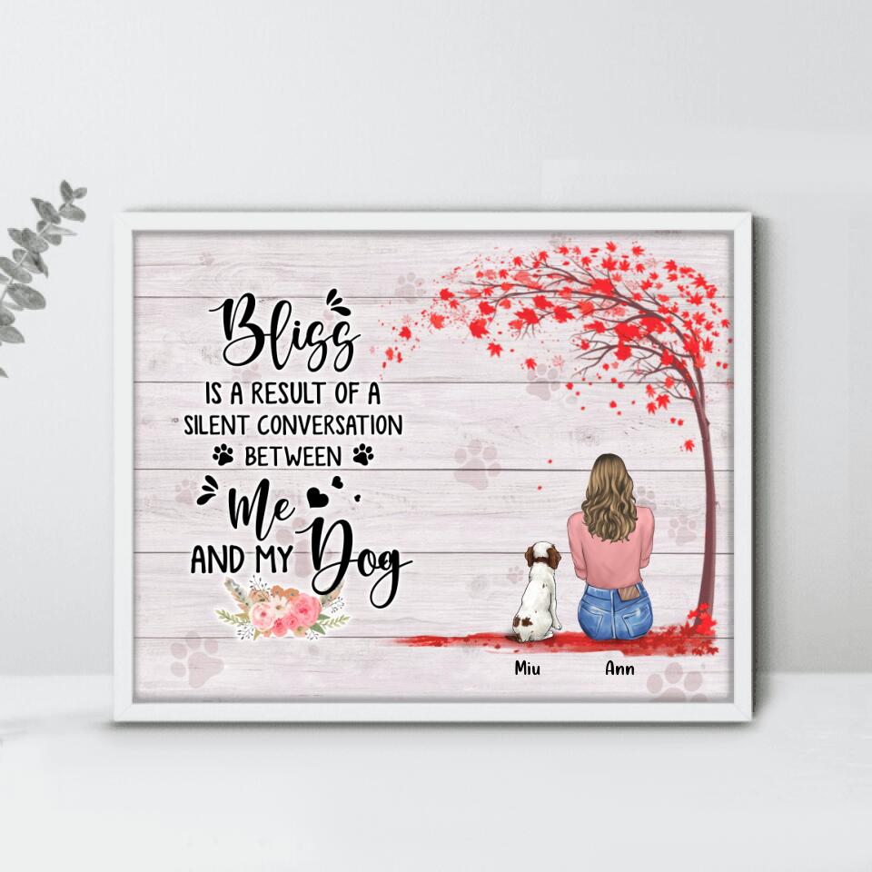 Personalized Dog Mom Horizontal Poster - Gift For Mother's Day with up to 4 Dogs - To Never Know The Love Of Dogs Is To Miss The Best Thing Life Has To Give