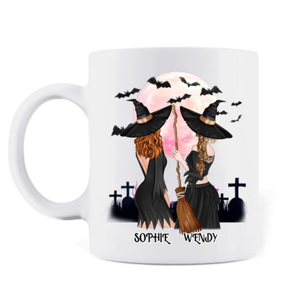 Personalized Friends Mug - Halloween Gift Idea For Friends/Sisters - She Is Sugar I'm Spice