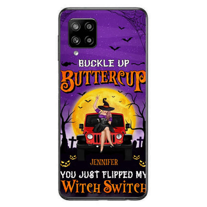Custom Personalized Off-road Witch Phone Case - Halloween Gift Idea For Friends/Off-road Lovers - Case for iPhone & Samsung
