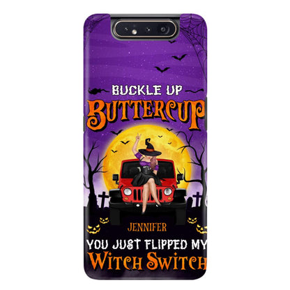 Custom Personalized Off-road Witch Phone Case - Halloween Gift Idea For Friends/Off-road Lovers - Case for iPhone & Samsung