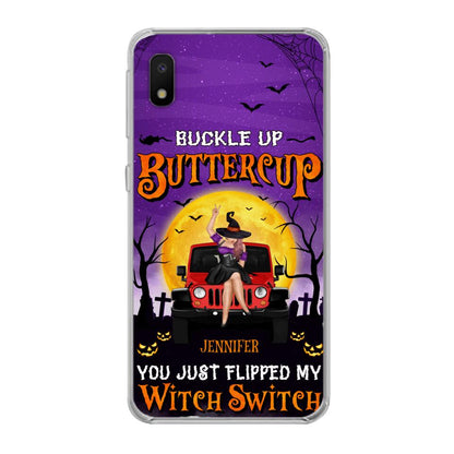 Custom Personalized Off-road Witch Phone Case - Halloween Gift Idea For Friends/Off-road Lovers - Case for iPhone & Samsung