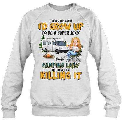 Personalized Camping Queen Shirt - Gift Idea For Camping Lover - Camping Queen Classy Sassy And A Bit Smart Assy