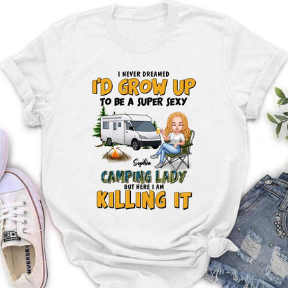 Personalized Camping Queen Shirt - Gift Idea For Camping Lover - Camping Queen Classy Sassy And A Bit Smart Assy