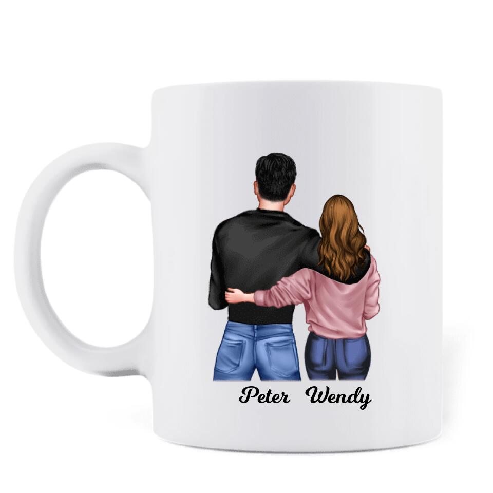 Personalized Perfect Heart Couple Coffee Mug - Valentine's Day Gift Idea For Couple