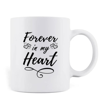Personalized Wedding Parent In Heaven Coffee Mug - Memorial Gift Idea - Forever In My Heart