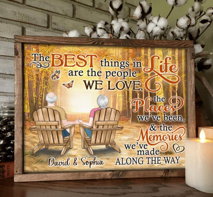 Custom Personalized Couple Poster - Gift Idea For Couple - The Best Things In Life