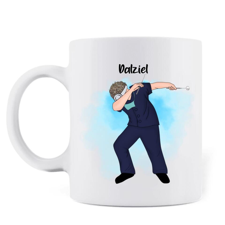 Personalized Dabbing Dentist Coffee Mug - Best Gift Idea For Dentists - Best Dental Assistant Ever - MF91TB