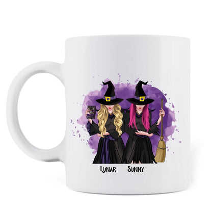Personalized Witch Friends Coffee Mug - Up to 3 Friends - Always Besties