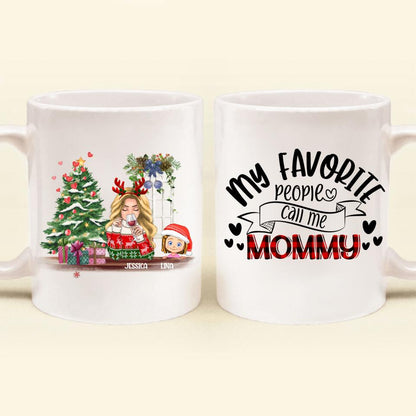 Personalized Mommy And Kids Xmas Coffee Mug - Mom With Up to 5 Kids - Christmas Gift For Mom - T1IGHH