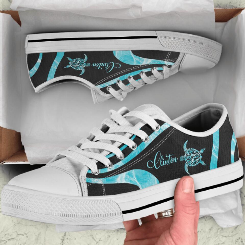 Personalized Turtle Sneakers - Best Gift For Turtle Lovers - SEWD5O