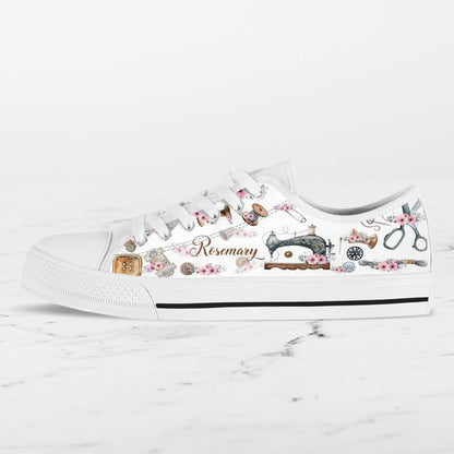 Personalized Sewing Sneakers - Gift Idea For Sewing Lovers - DZ0115