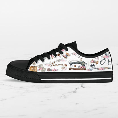 Personalized Sewing Sneakers - Gift Idea For Sewing Lovers - DZ0115