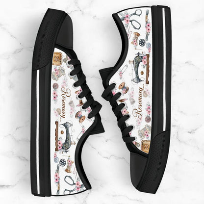 Personalized Sewing Sneakers - Gift Idea For Sewing Lovers - DZ0115