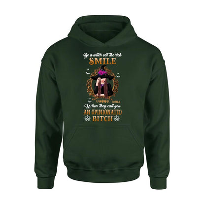 Custom Personalized Witch T-Shirt/ Long Sleeve/ Sweatshirt/ Hoodie - Gift Idea For Halloween/Friends - Be A Witch Eat The Rich