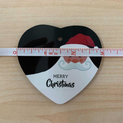 Personalized Memorial Photo Heart Ornament - Up to 3 Photos - Memorial Gift Idea For Christmas/Loss Of Dogs - A Piece Of My Heart Is At The Rainbow Bridge