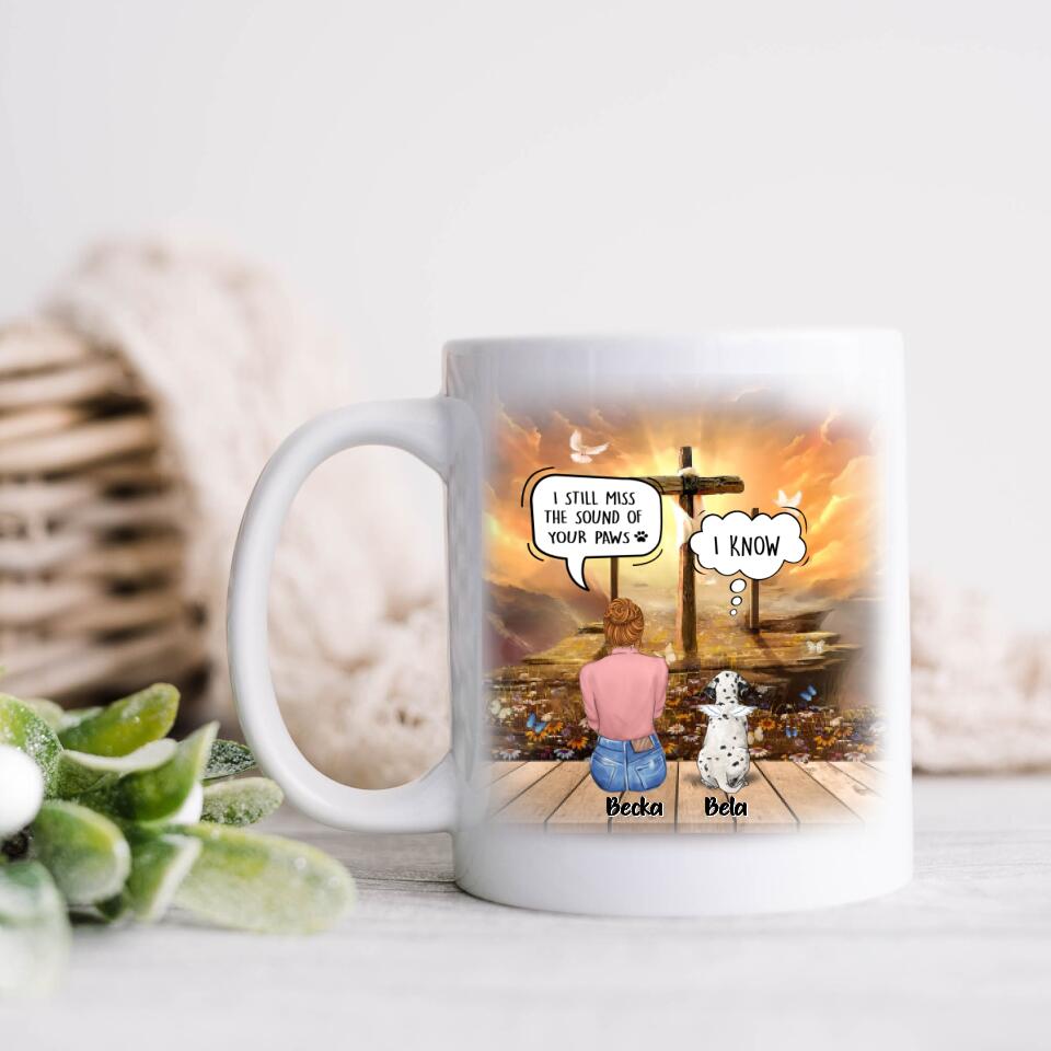 Personalized Memorial Pet Mom Coffee Mug - Up to 3 Pets - Memorial Gift For Dog/Cat Lover