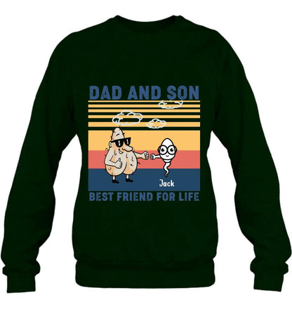 Personalized Dad T-shirt/Sweatshirt/Hoodie - Gift Idea For Father's Day/Christmas/Birthday - Best Friend For Life