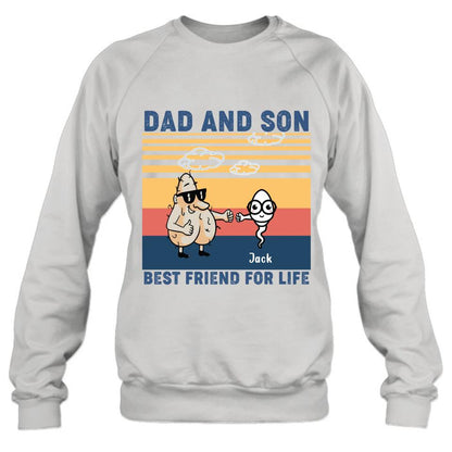 Personalized Dad T-shirt/Sweatshirt/Hoodie - Gift Idea For Father's Day/Christmas/Birthday - Best Friend For Life