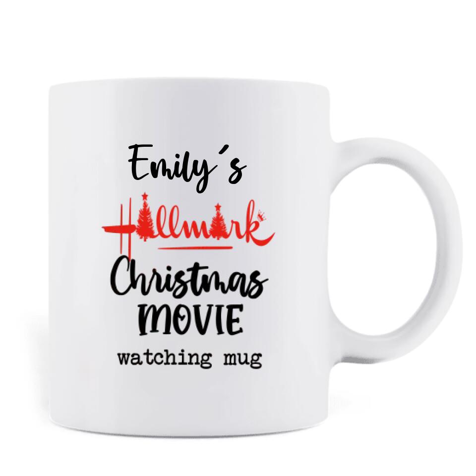 Personalized Christmas Coffee Mug - Gift Idea For Christmas/Friends - Emily's Hallmark Christmas Movie Watching Mug