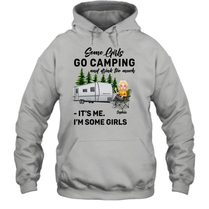 Personalized Camping Lady Shirt/Pullover Hoodie - Woman/Couple - Gift Idea For Camping Lover