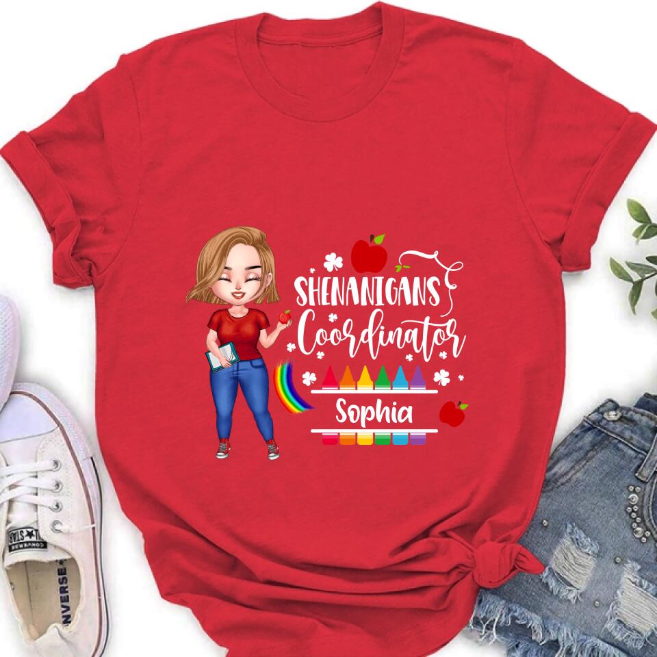 Personalized Shenanigans Coordinator Shirt - St Patrick’s Day Gift For Teacher