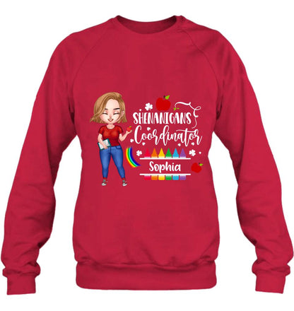 Personalized Shenanigans Coordinator Shirt - St Patrick’s Day Gift For Teacher