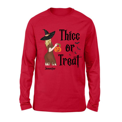 Personalized Witch Shirt/Hoodie - Gift Idea For Halloween - Thicc Or Treat