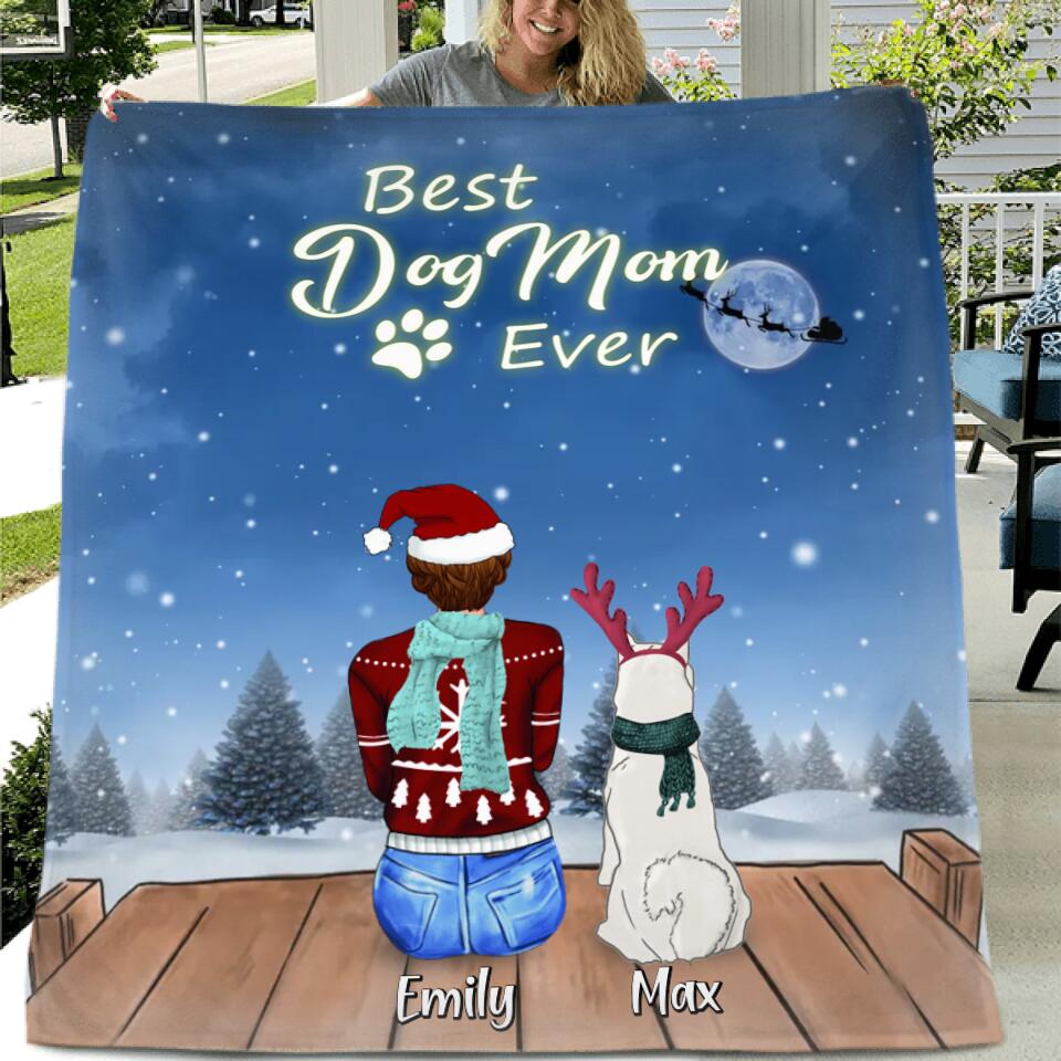 Personalized Christmas Night Pillow Cover/Fleece Blanket/Quilt - Adult/Couple With Up to 2 Kids And 5 Pets - Christmas Gift For Cat/Dog Lover - All I Want For Christmas Is You