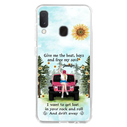 Custom Personalized Off-road Girl Phone Case - Case For iPhone and Samsung - I Want To Get Lost In Your Rock and Roll