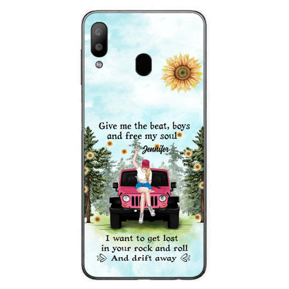 Custom Personalized Off-road Girl Phone Case - Case For iPhone and Samsung - I Want To Get Lost In Your Rock and Roll