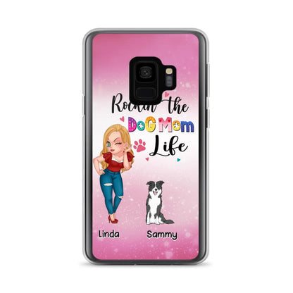 Personalized Dog Mom Phone Case - Up to 6 Dogs - Gift Idea For Dog Lover - Rockin' The The Dog Mom Life - Case for iPhone/Samsung