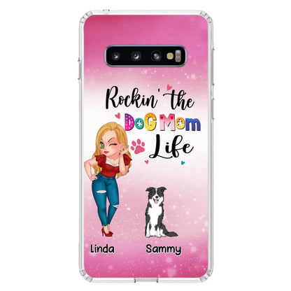 Personalized Dog Mom Phone Case - Up to 6 Dogs - Gift Idea For Dog Lover - Rockin' The The Dog Mom Life - Case for iPhone/Samsung