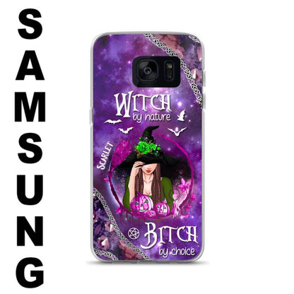Custom Personalized Stick My Broom Witch Phone Case - Halloween Gift Idea - Case For iPhone And Samsung - Witch By Nature