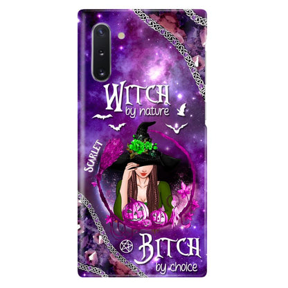 Custom Personalized Stick My Broom Witch Phone Case - Halloween Gift Idea - Case For iPhone And Samsung - Witch By Nature